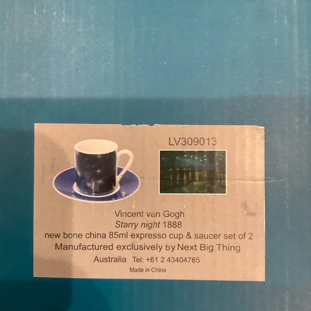 de Young Museum Tea Cup Set Van Gogh, Gauguin, Cezanne and Beyond Starry Night